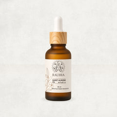 Rauhia Sweet Almond Oil 30ml bottle for body and massage