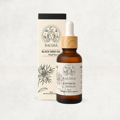 Rauhia Black Seed Oil 30ml bottle for skin rituals