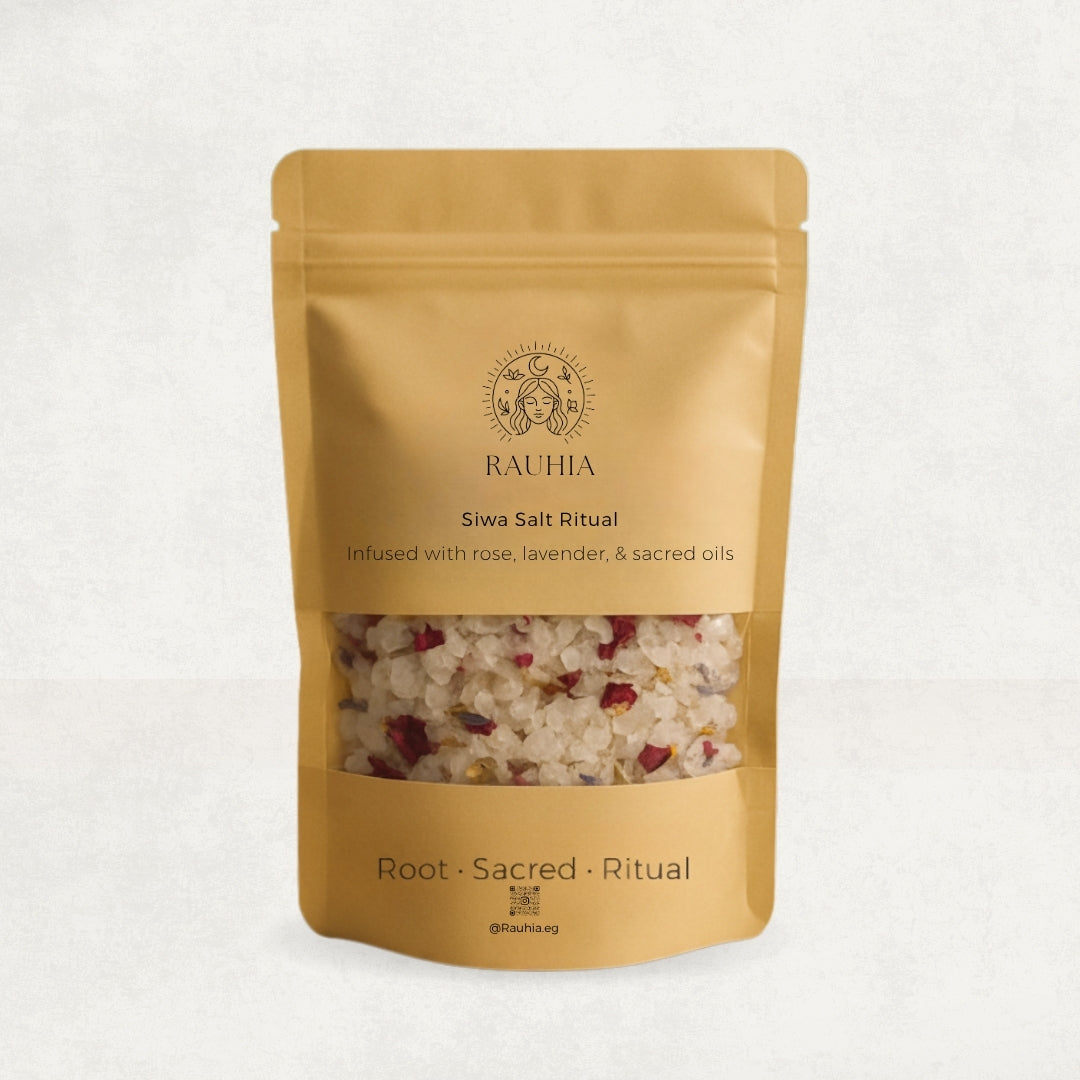 Siwa salt bath soak with rose lavender and calendula