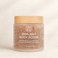 Siwa salt body scrub with rose and oils